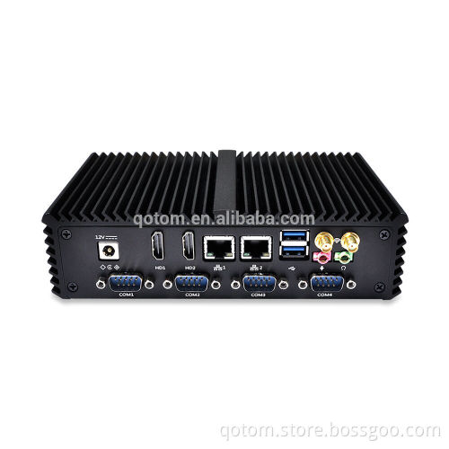 6 Serial Ports 2 Lan Ports Mini PC Celeron Processor 3215U (2M Cache, 1.70 GHz, Broadwell) on board